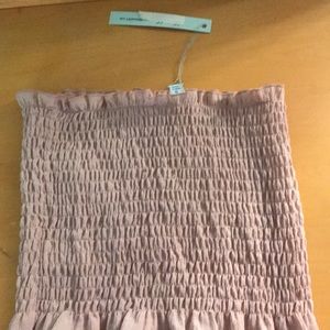 ruffled tube top, with tags